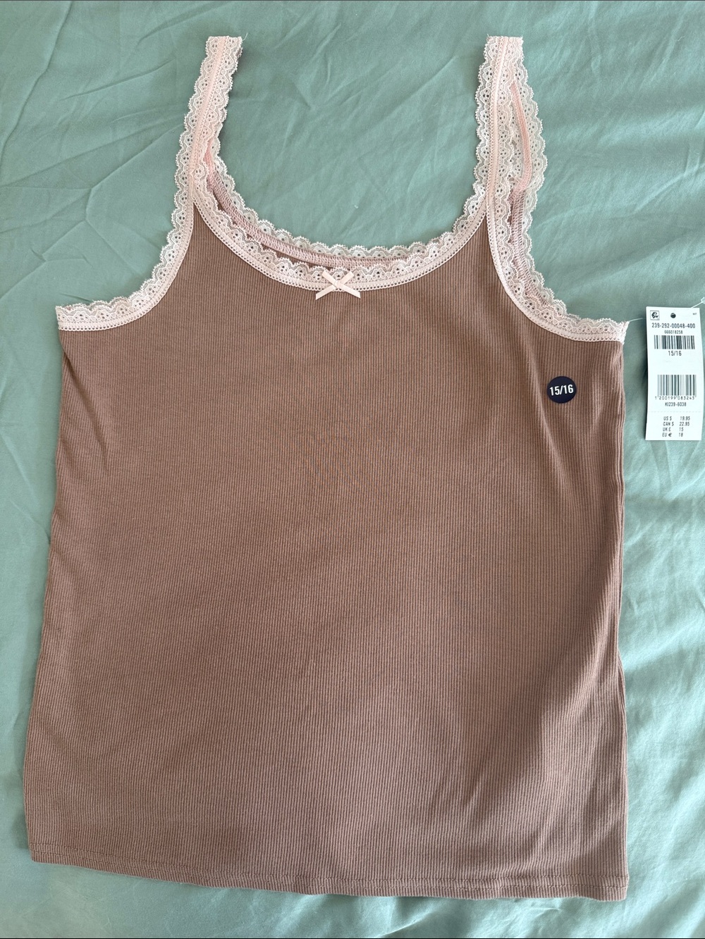 abercrombie kids Lace-Trim Ribbed Camisole